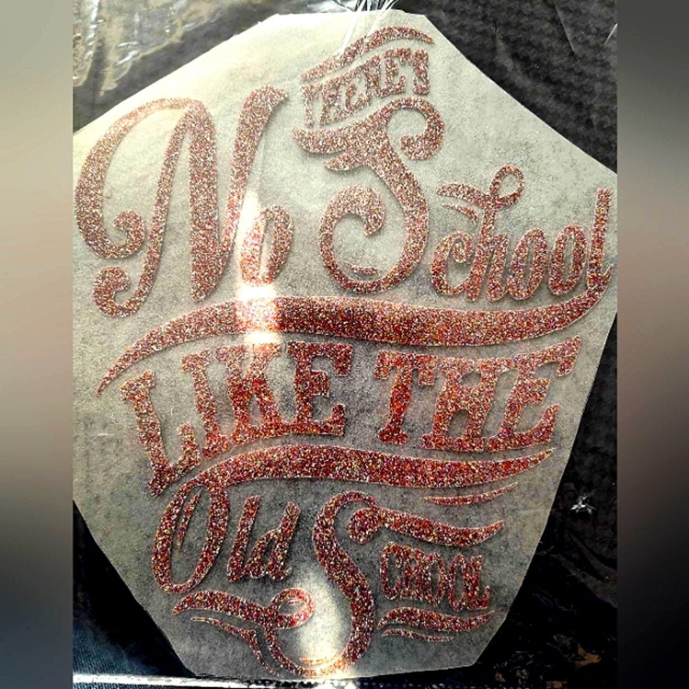 Iron-On Pattern that says "There's No School Like The Old School"